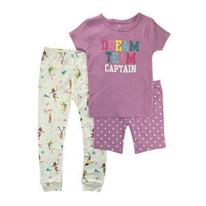 Carter's Girls Or Boys 3 Piece Cotton Pajama Set Size 3T